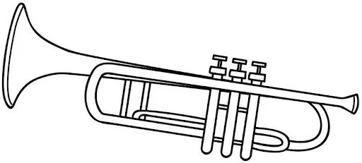 Imágenes de trompetas para colorear - Imagui
