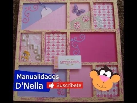 Manualidades:Porta Foto de Trupan con Scrapbook-By:"Taller Dnella ...