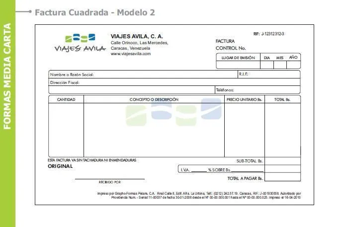 Tu-Factura.net. :::Impresión de facturas autorizadas por el SENIAT ...