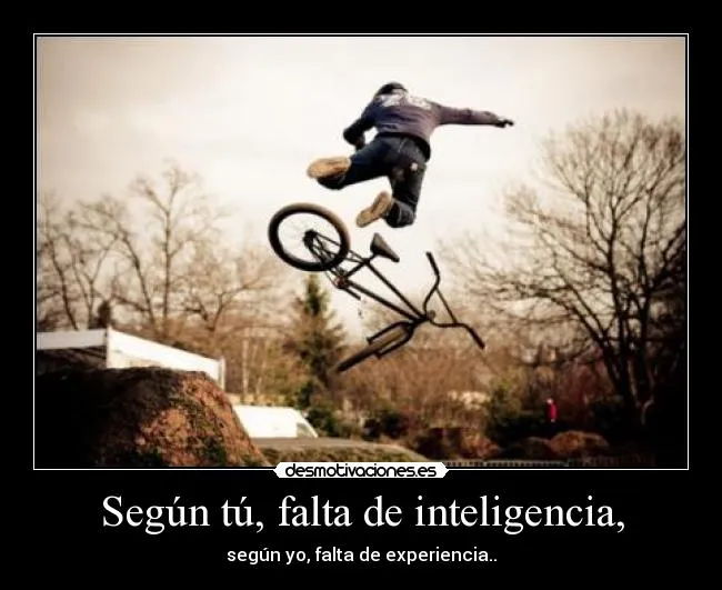 Según tú, falta de inteligencia, | Desmotivaciones