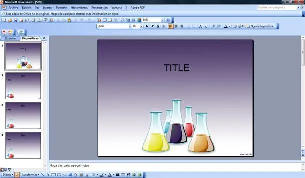 Tubos de Ensayo PowerPoint Plantilla | Plantillas PowerPoint Gratis