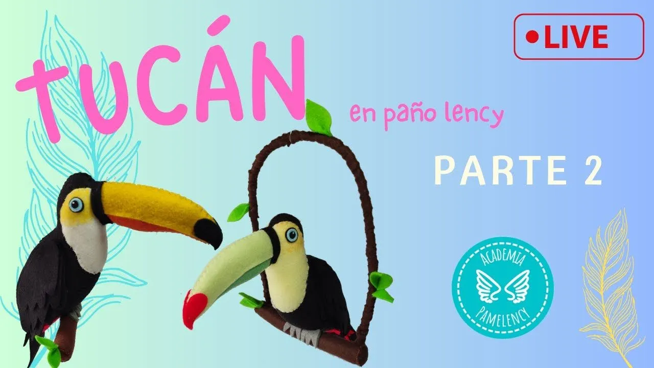 Cómo hacer un tucán en paño lency / fieltro . Segunda parte. Clase envivo. - YouTube Cómo hacer un tucán en paño lency / fieltro . Segunda parte. Clase envivo. - YouTube
