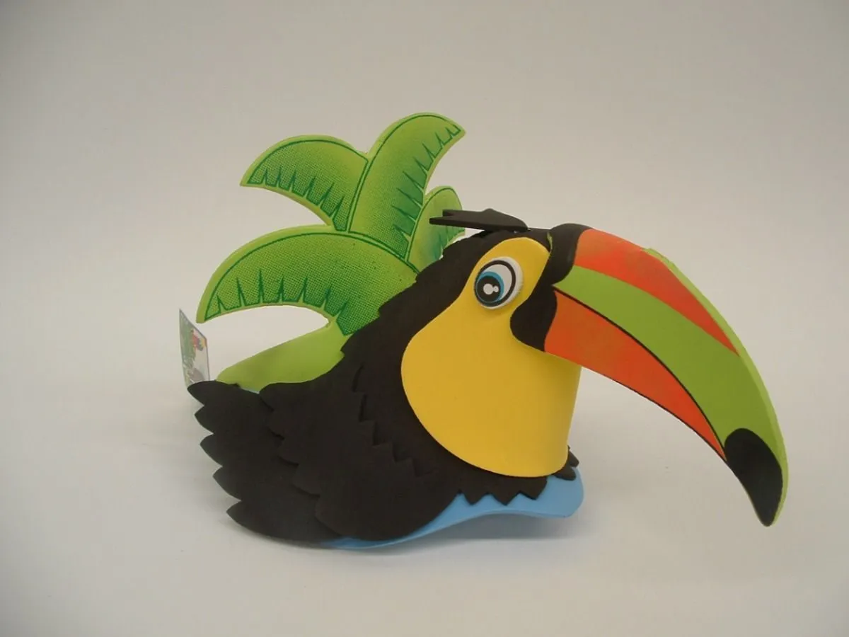 Tucano EVA | Viseras en foami, Como hacer gorros, Manualidades en fomy Tucano EVA | Viseras en foami, Como hacer gorros, Manualidades en fomy