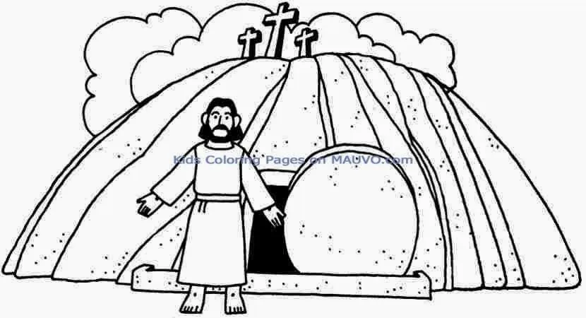 Tumba vacia de Jesus para colorear ~ Dibujos Cristianos Para Colorear Tumba vacia de Jesus para colorear ~ Dibujos Cristianos Para Colorear