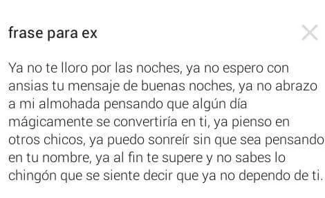 para mi ex | Tumblr