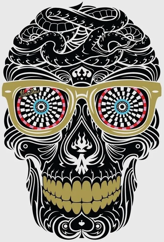 Tumblr calaveras hipster - Imagui