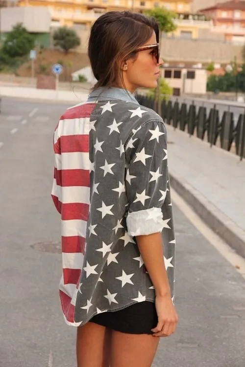 girl fashion style street style sunglasses America american flag ... girl fashion style street style sunglasses America american flag ...