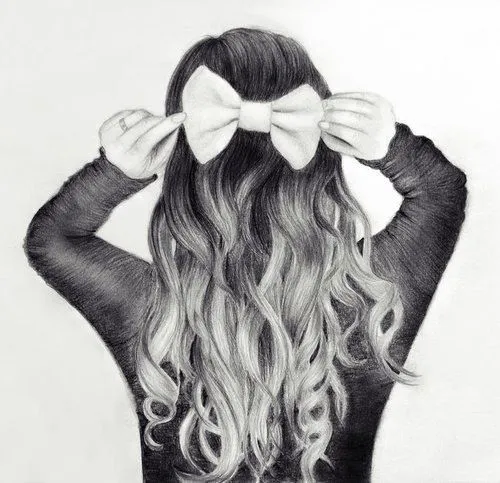 Moño | dibujo a lápiz | pencil drawing | Dibujos | Pinterest ...