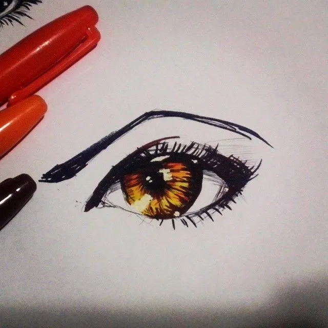 El Tumblr de Maga — Noche de practica #ojo #amarillo #dibujo ... El Tumblr de Maga — Noche de practica #ojo #amarillo #dibujo ...