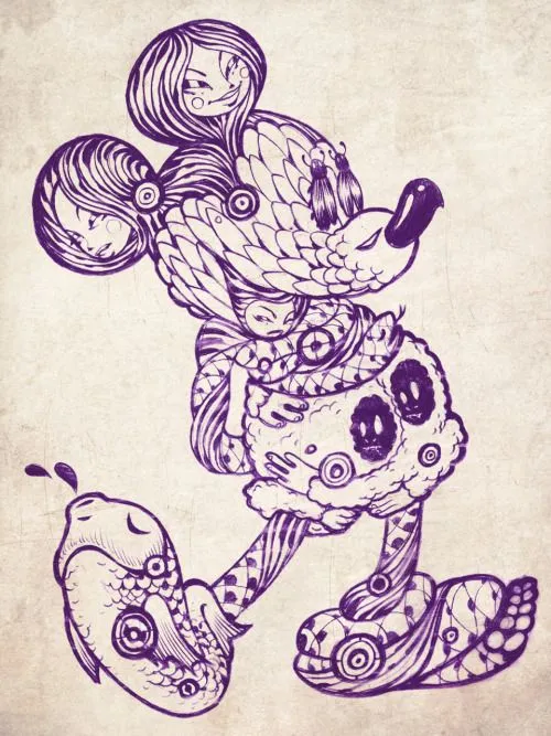 Little Mickey Mouse doodle… - TRISTAN EATON Little Mickey Mouse doodle… - TRISTAN EATON