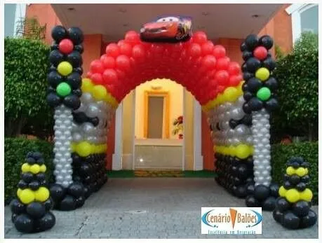 Tunel con globos | Globos (cars) | Pinterest