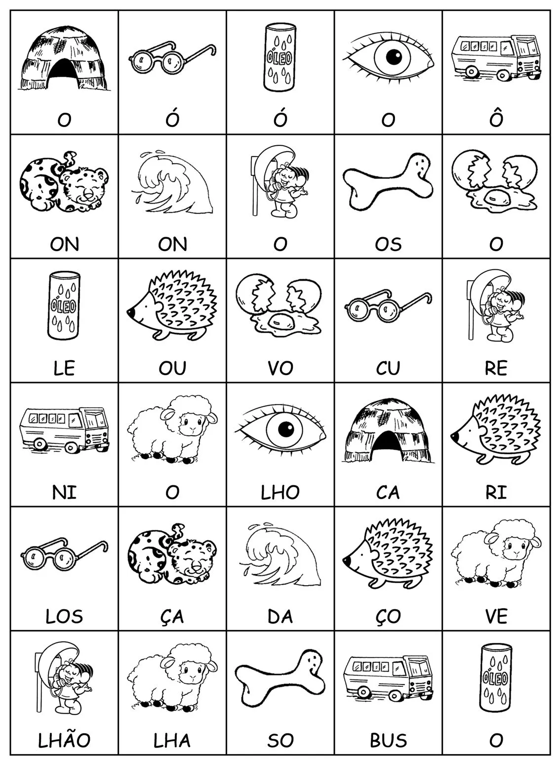 Turma da Monica para atividades: Jogo das sílabas Turma da Monica para atividades: Jogo das sílabas