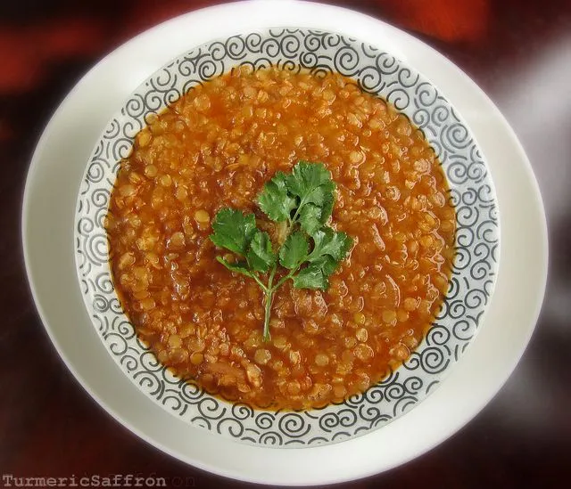 Turmeric and Saffron: Dal Adas-Southern Iranian-Style Red Lentil ...