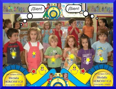 Tutoría: Educación Infantil 3 años 08/09: Medallas Honoríficas Tutoría: Educación Infantil 3 años 08/09: Medallas Honoríficas