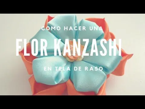 Tutorial #2 Flor Kanzashi - YouTube