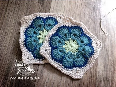 Tutorial African Flower Granny Square Cuadrado Paso a Paso en ...