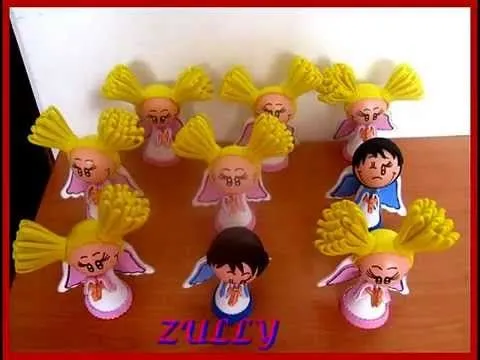 TUTORIAL PARA HACER ANGELITOS EN FOMI - YouTube TUTORIAL PARA HACER ANGELITOS EN FOMI - YouTube