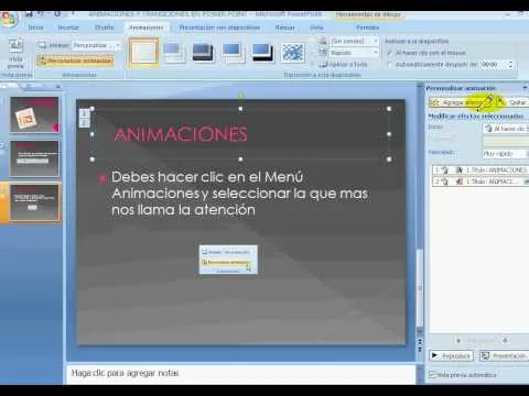 TUTORIAL ANIMACIONES Y TRANSICIONES EN POWER POINT 2007 - YouTube TUTORIAL ANIMACIONES Y TRANSICIONES EN POWER POINT 2007 - YouTube