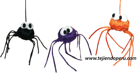 Tutorial: arañas de halloween tejidas a crochet - halloween ... Tutorial: arañas de halloween tejidas a crochet - halloween ...