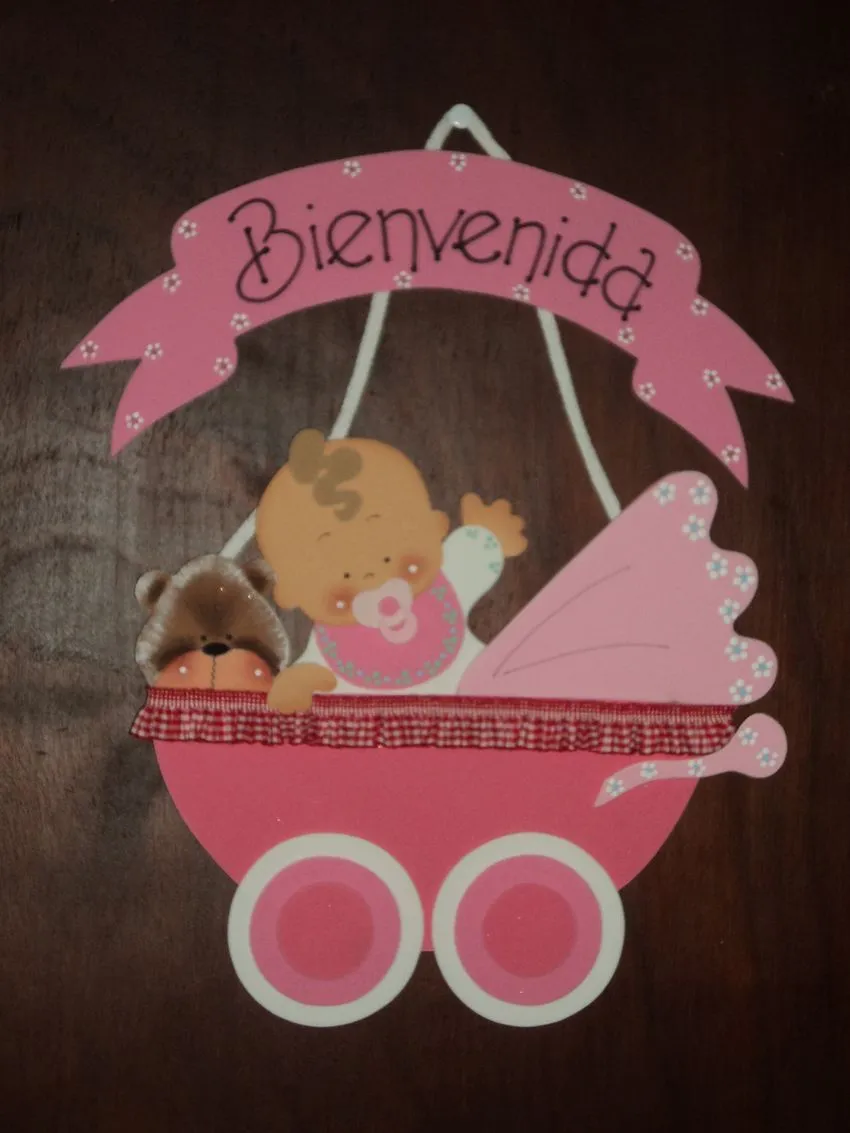 Tutorial de Artesanías: Cartel de Bienvenida para bebés Tutorial de Artesanías: Cartel de Bienvenida para bebés