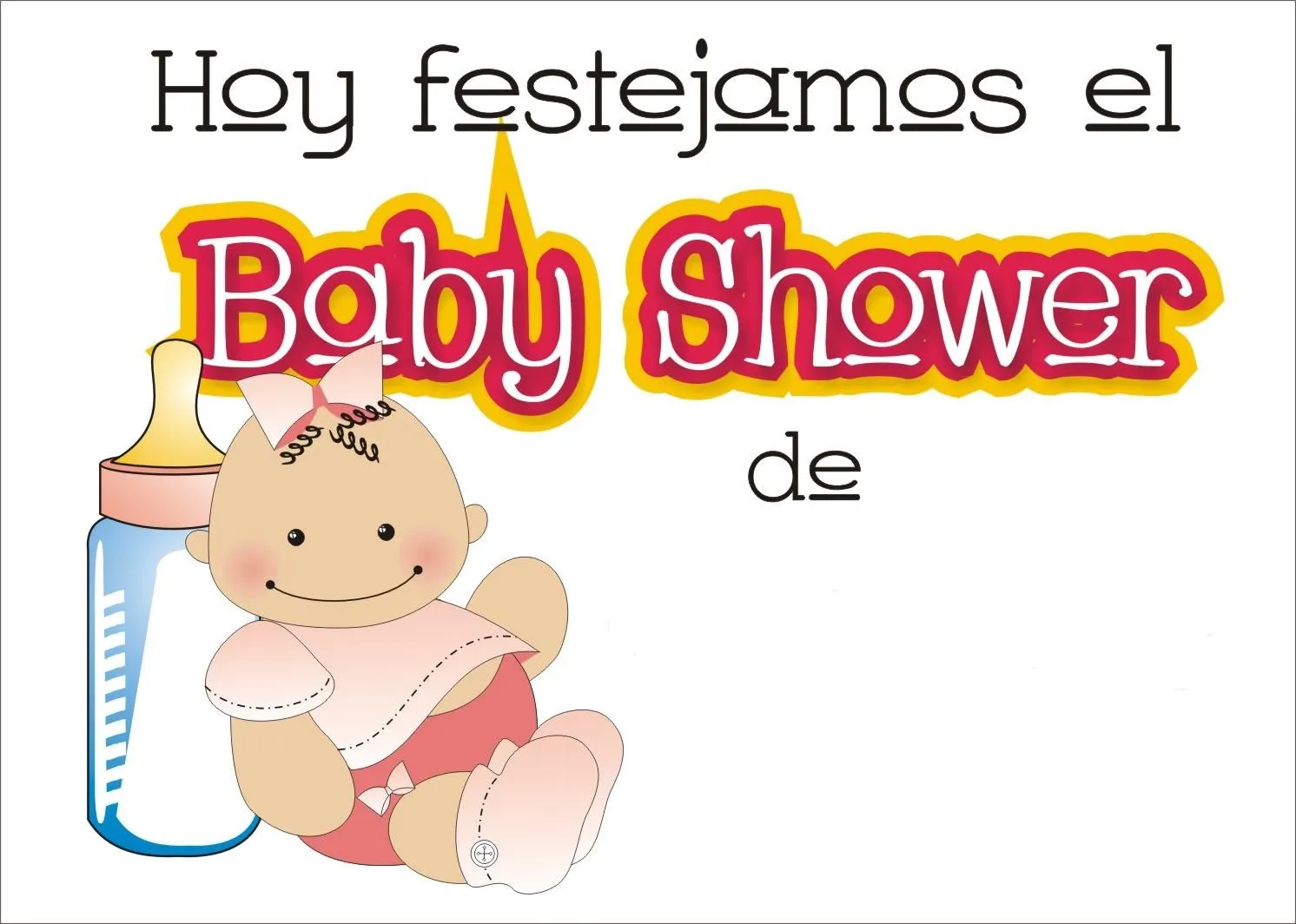 Tutorial de Artesanías: Carteles para Baby Shower Tutorial de Artesanías: Carteles para Baby Shower