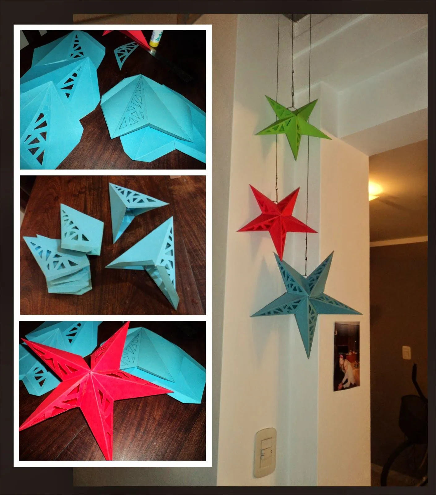 Tutorial de Artesanías: Moldes Lámpara Estrella de papel Tutorial de Artesanías: Moldes Lámpara Estrella de papel