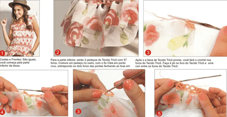 Tutorial Blusa Combinada con Crochet - Patrones Crochet