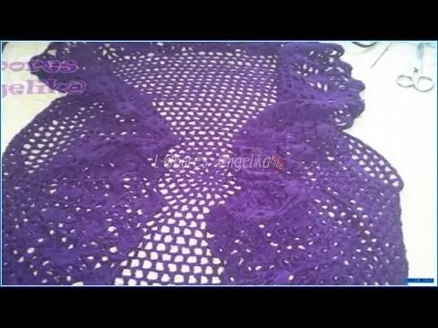 TUTORIAL PARA HACER UN BOLERO REDONDO A CROCHET ((PARTE 1)) - YouTube