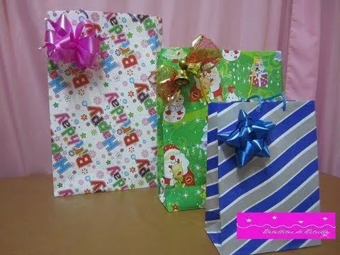 TUTORIAL BOLSAS PARA REGALOS - YouTube