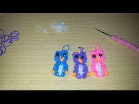 Tutorial: búhos de gomitas (sin telar) ♥ - YouTube Tutorial: búhos de gomitas (sin telar) ♥ - YouTube