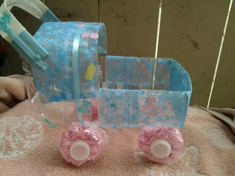 tutorial de carriola para baby shower,bautizo. | Manualidades tutorial de carriola para baby shower,bautizo. | Manualidades