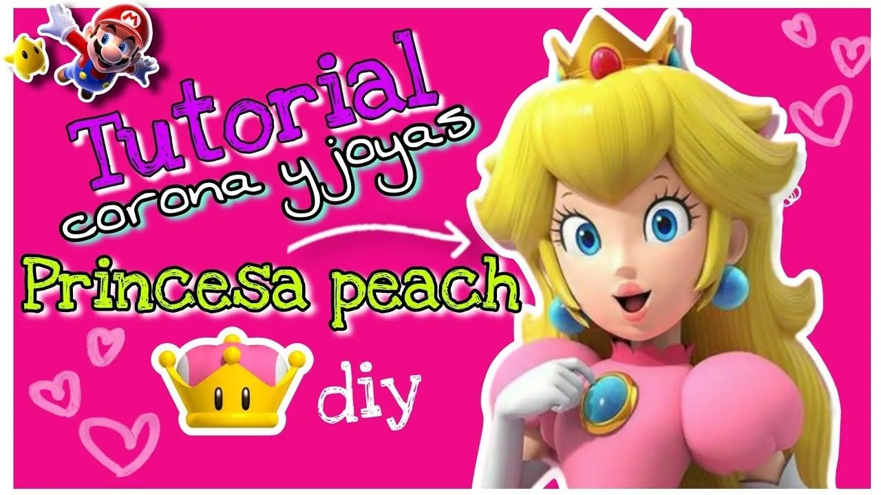 TUTORIAL CORONA DE LA PRINCESA PEACH de Mario Bros/ DIY joyas de la corona - YouTube TUTORIAL CORONA DE LA PRINCESA PEACH de Mario Bros/ DIY joyas de la corona - YouTube