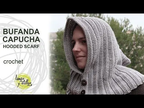 Tutorial cuello capucha - crochet - | La Naveta Tutorial cuello capucha - crochet - | La Naveta