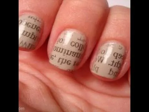Tutorial para decorar uñas con letras periódico. MUY FÁCIL (uñas ... Tutorial para decorar uñas con letras periódico. MUY FÁCIL (uñas ...