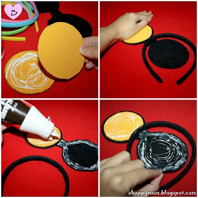 Tutorial para hacer diademas con orejas de Minnie y Mickey. - Ideas y  material gratis para fiestas y celebraciones Oh My Fiesta!