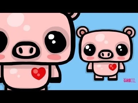 Tutorial Cómo Dibujar un Cerdito estilo Kawaii - YouTube