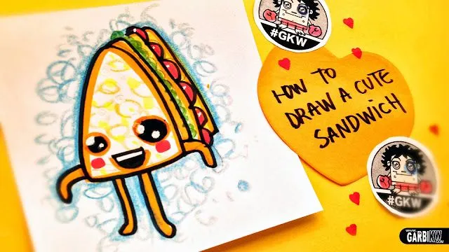 Tutorial Cómo dibujar Un Emparedado lindo - Dibujos sencillos y ... Tutorial Cómo dibujar Un Emparedado lindo - Dibujos sencillos y ...
