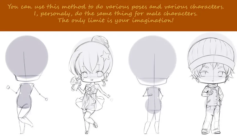 Tutorial para dibujar un personaje chibi (primera parte) - Xiibi.com