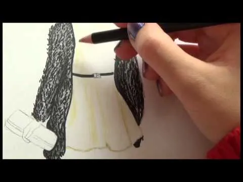 Tutorial Dibujo Top Model~Vestido nochevieja♥ - YouTube Tutorial Dibujo Top Model~Vestido nochevieja♥ - YouTube