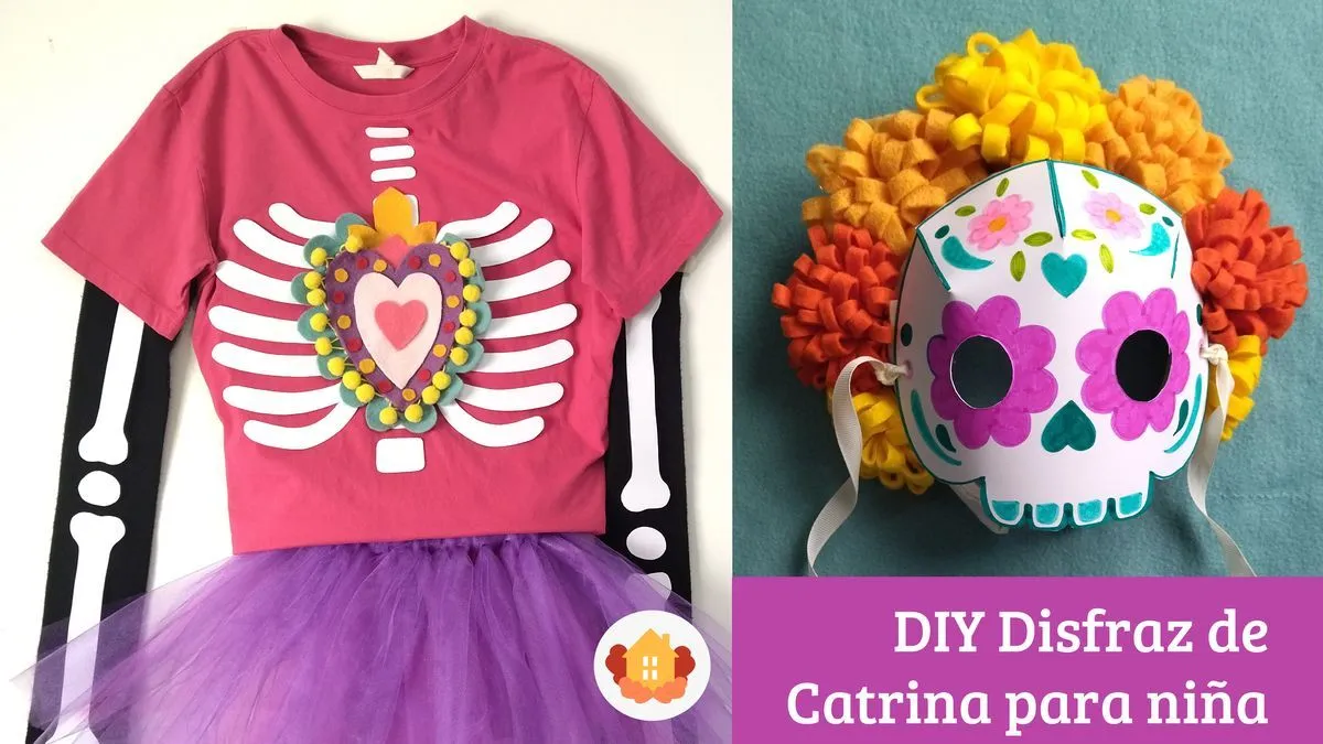 Tutorial Disfraz Casero De Catrina Para Niña - La Casita Curiosa Tutorial Disfraz Casero De Catrina Para Niña - La Casita Curiosa