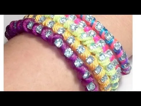 TUTORIAL DIY COMO HACER UNA PULSERA CON HILO DE NYLON VERDE NEON Y ...