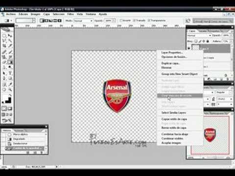 TUTORIAL: Efecto en escudo de fútbol by dh - YouTube TUTORIAL: Efecto en escudo de fútbol by dh - YouTube