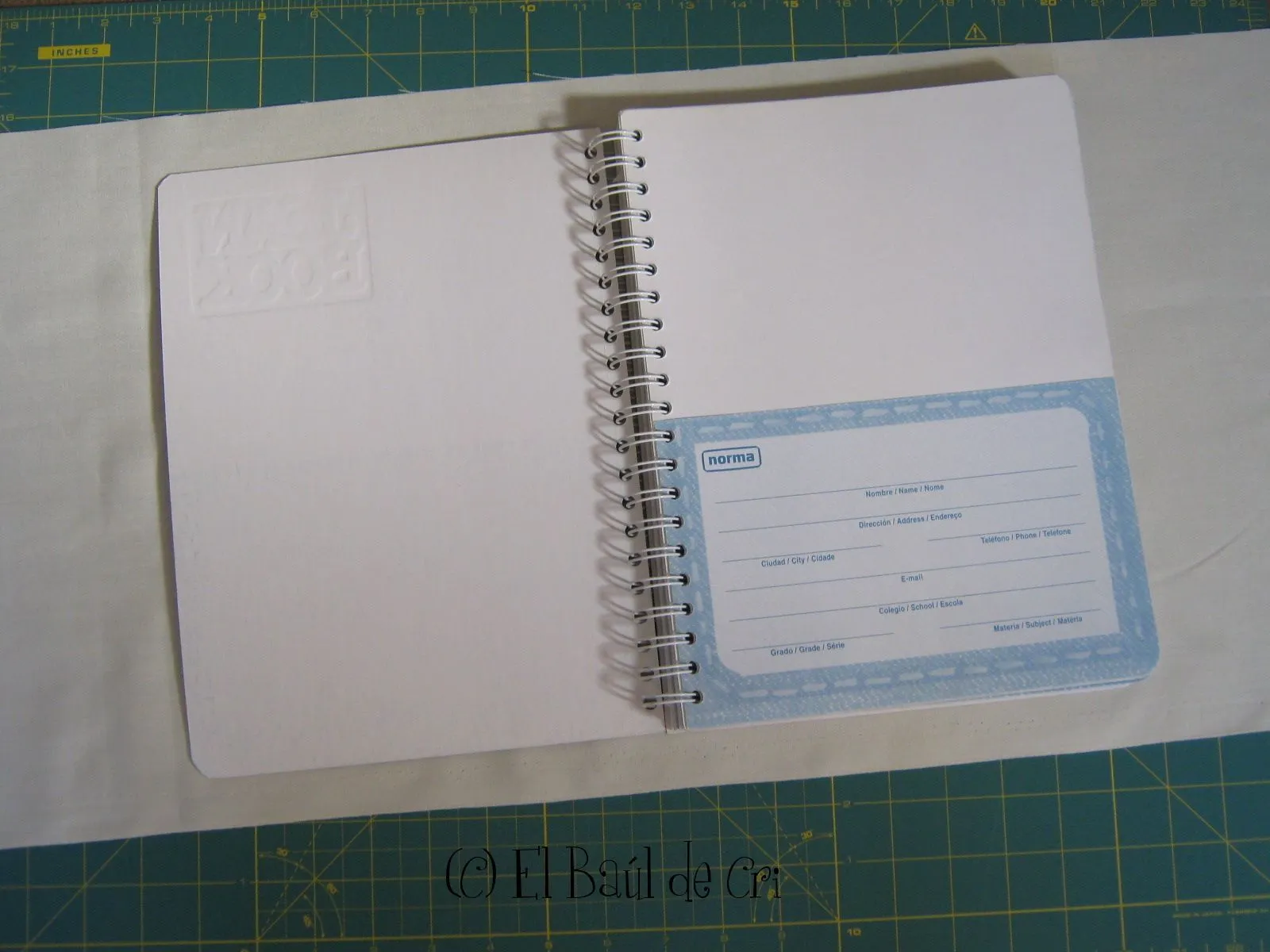 Tutorial: Forro de cuaderno en patchwork « El Baúl de Cri Tutorial: Forro de cuaderno en patchwork « El Baúl de Cri