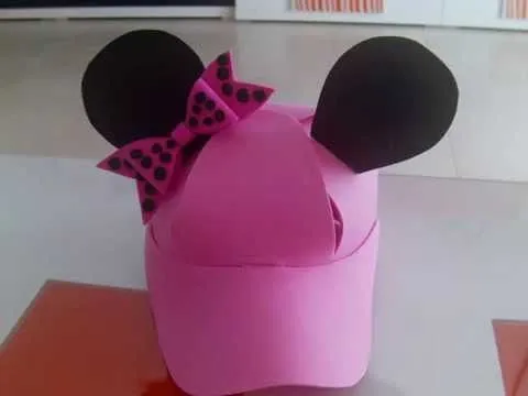 Tutorial Gorra de Minnie Mouse con plantilla - YouTube