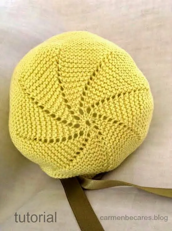 TUTORIAL. Gorro capota de lana para bebe. ( tejido dos agujas ...