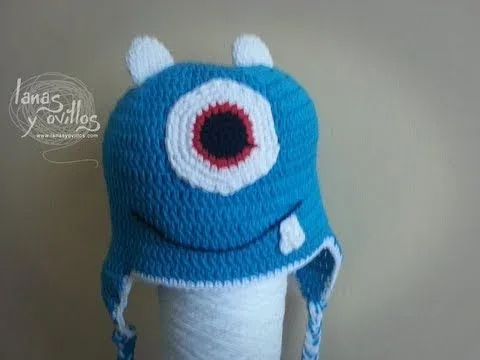 Tutorial Gorro Crochet o Ganchillo Monstruo Paso a Paso - YouTube