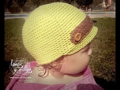 Tutorial Gorro Niño Crochet o Ganchillo Baby Hat (English ...
