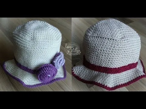 Tutorial Gorro Verano Niño Fácil Crochet o Ganchillo - YouTube