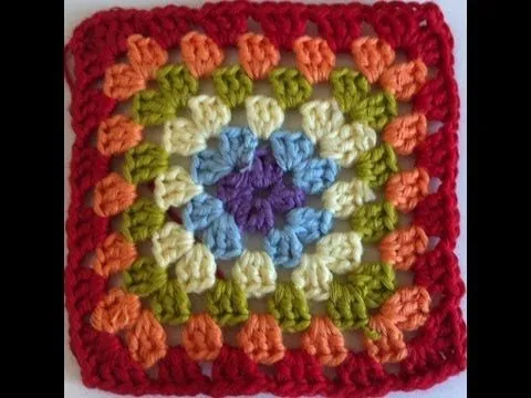 Tutorial Granny Square Paso A Paso En Español - YouTube Tutorial Granny Square Paso A Paso En Español - YouTube
