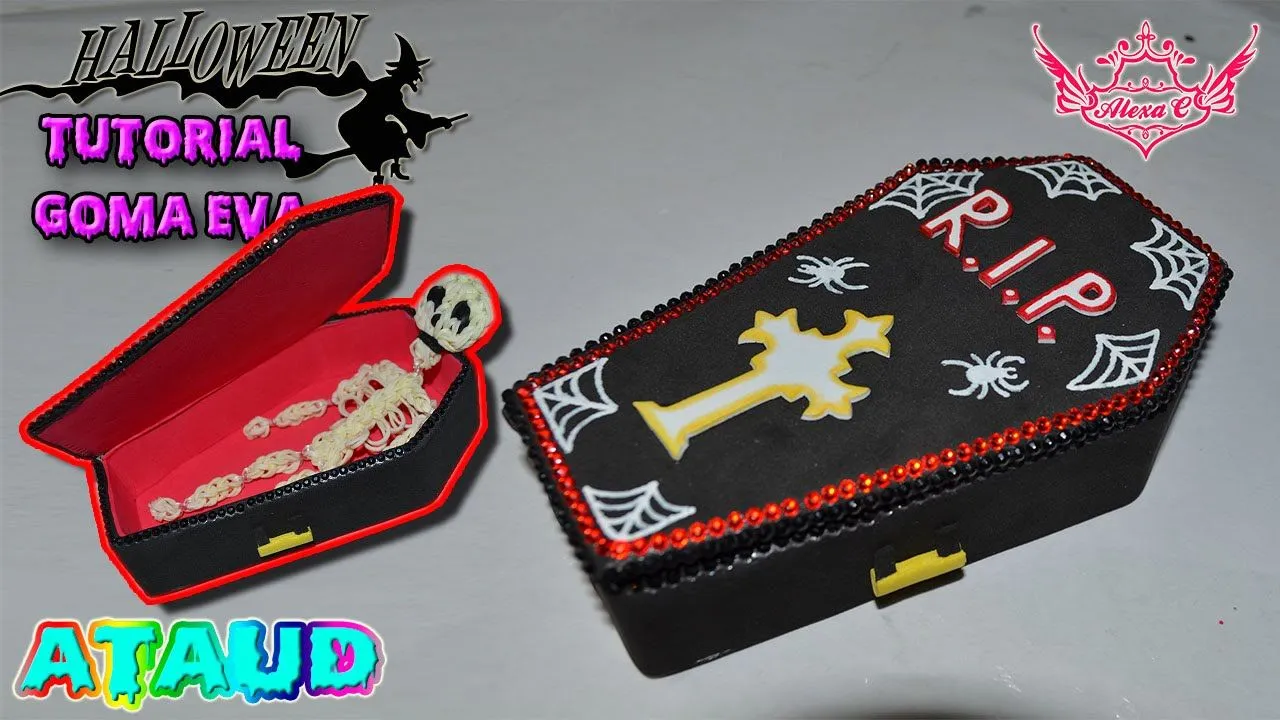 ♥ Tutorial Halloween: Ataud de Goma Eva (Foamy) ♥ - YouTube ♥ Tutorial Halloween: Ataud de Goma Eva (Foamy) ♥ - YouTube